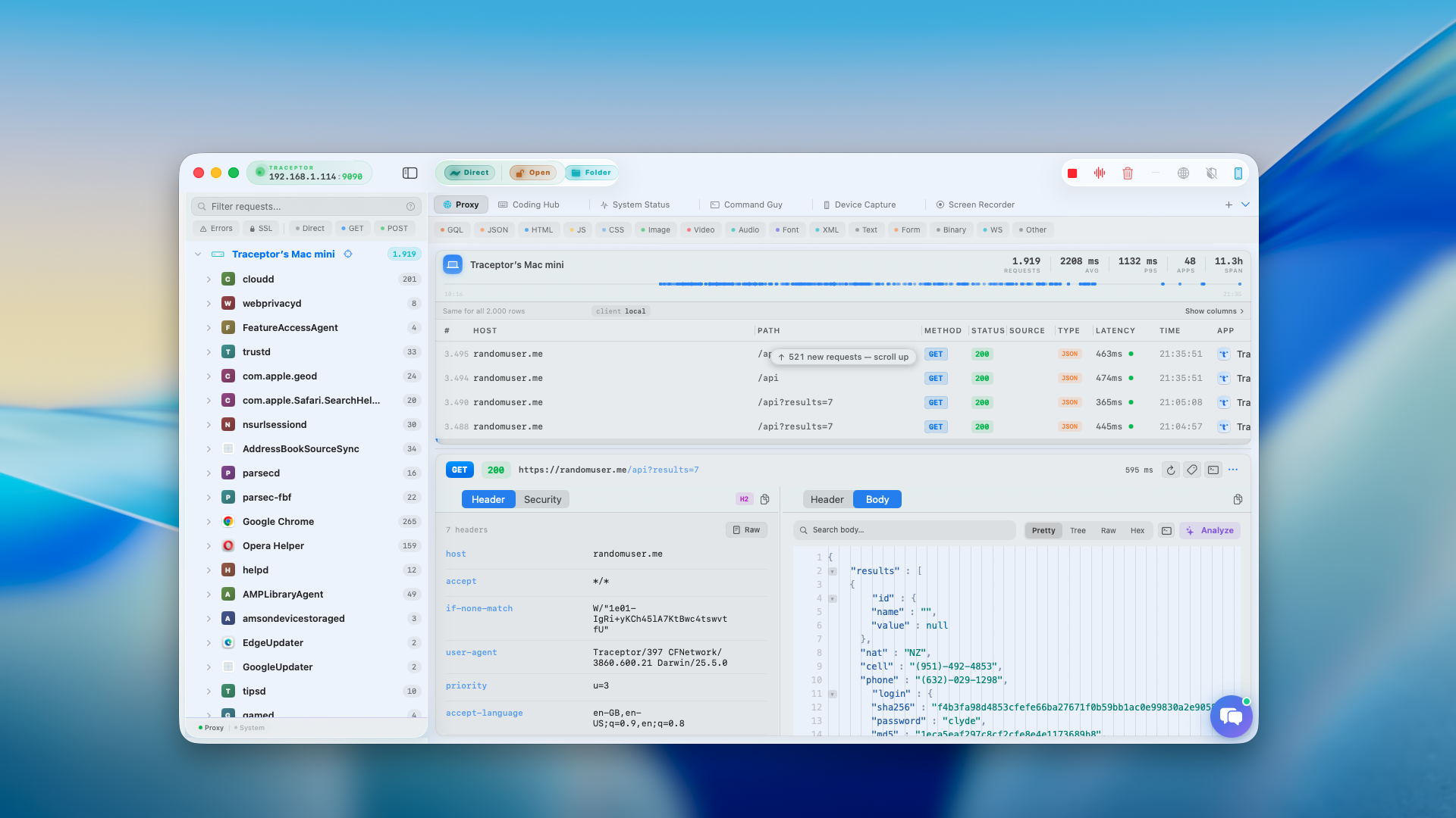 Traceptor — macOS HTTP/HTTPS Proxy & Debugger